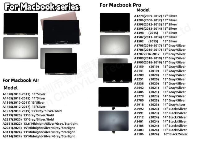 MacBook Pro A1707 screen replacement