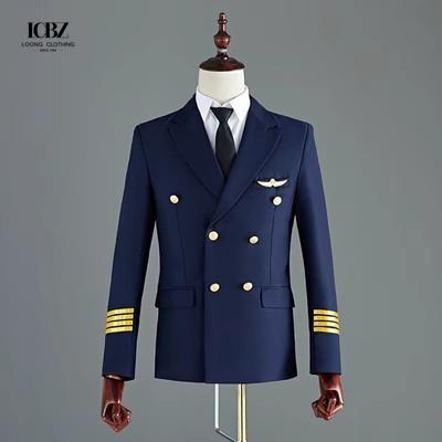 China Uniform Type STEWARDESS Double-Breasted Jacket Pants for Pilots and Air Hostesses for sale