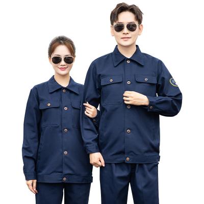 China Antistatic Work Wear Suit 100% Cotton Fabric Fire Resistant Work Uniform for Adults for sale