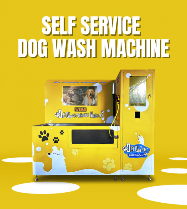 The dog wash machine is suitable for open air place