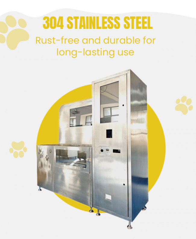 This dog wash machine use 304 stainless steel