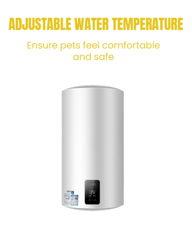 The customer can adjust the temperature of water