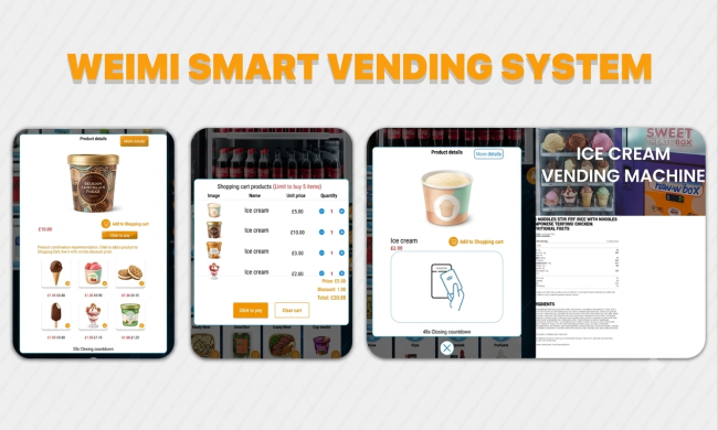 Intelligent perfume Vending Machine with Smart Promotions, Bundling, and Detailed Product Display