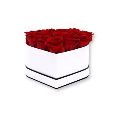 China PET Window Cardboard Flower Boxes CMYK Heart Gift Boxes for sale
