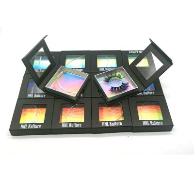 China 600gsm Eye Lash Magnetic Window Box Packaging UV Printing for sale