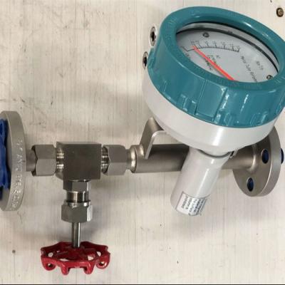 China Lpg Gasoline Metal Tube Rotor Flowmeter Gas Liquid Vapor Measurement for sale