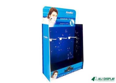 China Pdq Hook Display Stand 50cm Gloss Corrugated Shelf Bin for sale