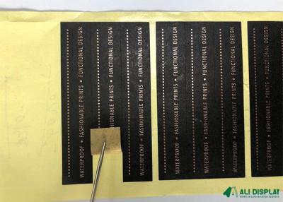 China papel de papel de la etiqueta engomada del negro vinilo de la etiqueta engomada imprimible BOPP del vinilo de 10m m CMYK en venta