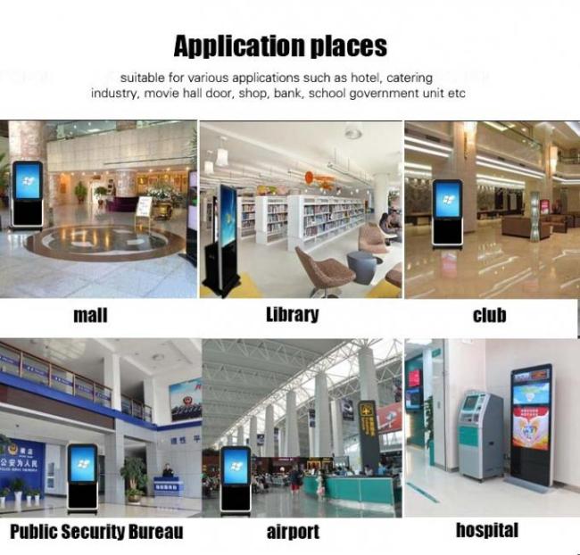 43" Wifi Floor Stand Self Service Kiosk Touchscreen With A4 Printer Paper 4