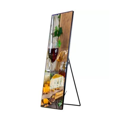 China P2.5 Smart Led Poster Display 1100cd 280*210mm For Indoor Shopping Mall for sale