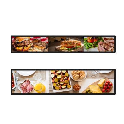 China 1920x1920 22 Inch Stretched Bar LCD Display For Supermarket for sale