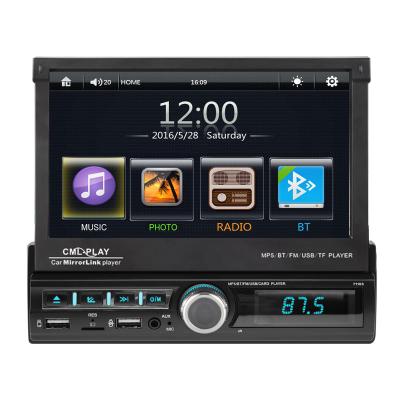 中国 Autoradio MP3 MMC WMA ブルートゥース カー Mp5 プレイヤー BT 12V 1 Din カー ラジオ 販売のため