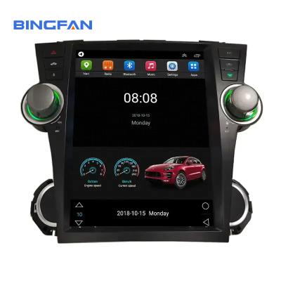 China 12.1 Inch Tesla Vertical Screen Car Dvd Radio Player For Toyota Highlander for sale