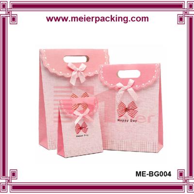 China Eco friendly paper brithday gift bag/Customized paper boutiques gift bags ME-BG004 for sale