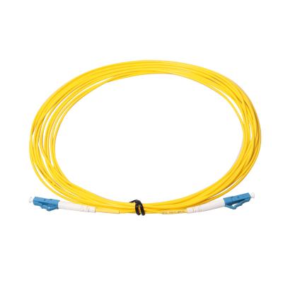 China Yellow Multimode Fiber Patch Cable , Patch Cord 3 Meter UPC PC APC SC LC ST FC for sale