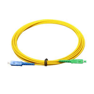 China 3.0mm SM LSZH Fiber Optic Patch Cable SC APC To SC UPC With RoHS Certfied for sale