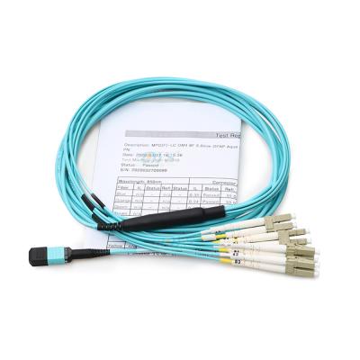 China 24 Core Fiber Cable Assembly , MPO To LC Breakout Cable For FTTH for sale