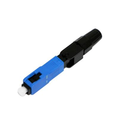 China SC APC Quick Fiber Optic Connector Waterproof For FTTH Telecom Equipment for sale