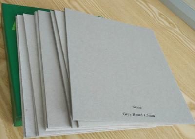 China Gris grises laminados bilaterales del cartón de papel de la buena tiesura para la cubierta de libro en venta