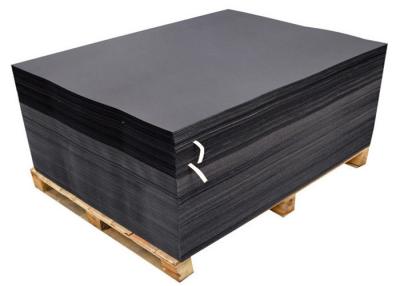 China One Side Coated Black Paperboard / Black Cardboard Sheets from 110gsm to 650gsm for sale