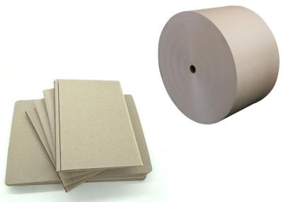 China A4 Sample Size Sheet / Roll Grey Chipboard Good Stiffness with Recycled Paper for sale