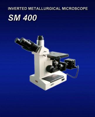 China Microscopio portátil SM400 de Trinocular Metallurgraphic para el grano que embrutece con método polarizante en venta
