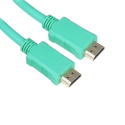 China HDMI Cables, AM to AM 1.4, Supports Ethernet, Gold-plated, Blue PVC Molding for sale