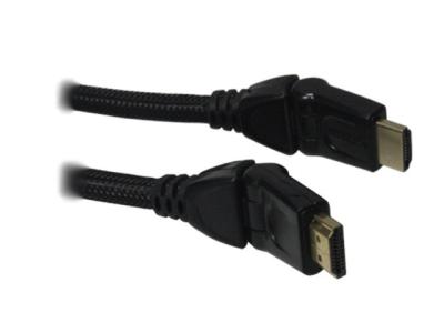 China High qualtiy180 Degree Swivel HDMI cable 1.4 v with Ethernet for sale