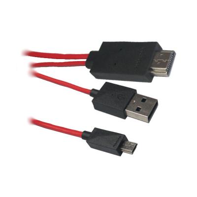 China High resolution 1080P MHL to HDMI Adapter Cable for Samsung i9300 galaxy S3 for sale