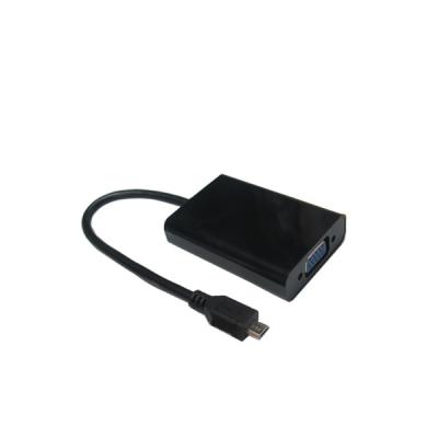 China Premium MHL TO VGA+Audio+Power charging adapter for Projector Monitor or TV for sale