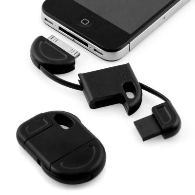 China Brand New Fun & Discreet Keyring USB Sync and Charge data cable for iPhone iPod iPad black for sale
