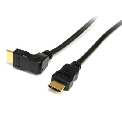China 6 ft 90° Down Angled High Speed HDMI Cable up angled HDMI monitor cable for sale