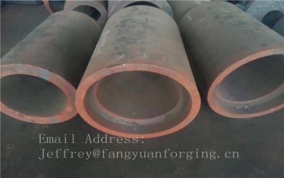 China C15  Forged Sleeves  Forged Tube / Block with hole Forged Ring Normalized And Proof Machined for sale