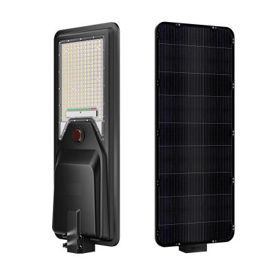 China Streetlight Ip65 Outdoor Waterproof Solar Light 400w Integrated All In One Led Solar Street Light Displayable battery for sale