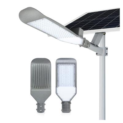 China Ip65 Commercial High Power Solar Street Light 100watt With Auto Intensity Control Lithium Battery for sale