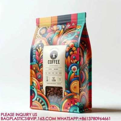 China Reusable Foil Composite Coffee Bag With T-Shaped Zipper Bag With Valve Aluminum Foil Bag for sale