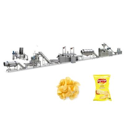 China Multifunctional 100kg/H Potato Chips Production Line SUS304 Gas Heating for sale