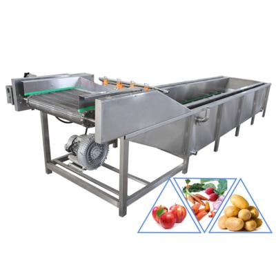 China Automatic Carrot Chilli 1200kg/H Vegetable Bubble Washing Machine for sale
