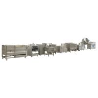 China Potato Chips 50kg/H Frozen French Fries Equipment Blanching for sale