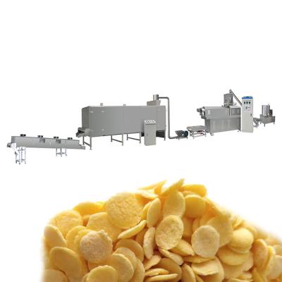 China Fully Automatic Air Drying Corn Flakes Cereal Puffing Machine 205KW 500kg/H for sale
