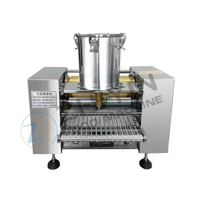 China Automatic Tabletop Portable Crepe Making Machine Round Shape Pasta Machine for sale