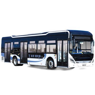 China Block Design 12m Pure Electric Bus TEG6125BEV12 With Long Range Strong power for sale