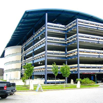 China Multi Storey Large Span Prefab Steel Structure Carpark Components Recyclable for sale