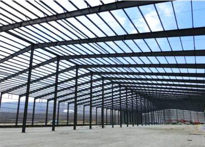 China Prefab Steel Godown Construction / PEB Portal Frame Metal Godown Construction for sale