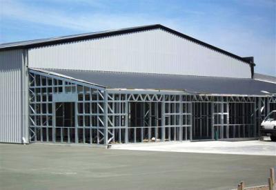 China Prefab Steel Workshop Steel Structure Factory Buildings With Skillion for sale