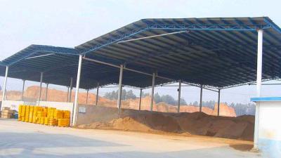 中国 軽い鉄骨フレームの構造建築現場の建築材料のための開いた湾の小屋 販売のため