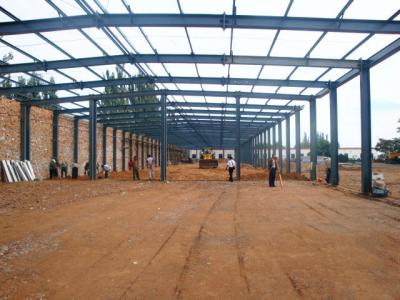China Metal Frame Structure Warehouse / Prefabricated Warehouse Buildings In Steel for sale