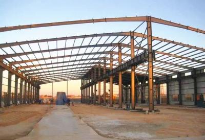 China Large Steel Structure Workshop Prefabricated Workshop Buildings With Crane for sale