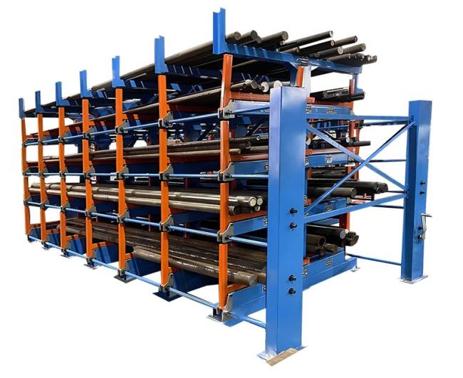 Pipe Telescopic Cantilever Shelf Metal Sheet Warehouse Storage Rack Telescopic Cantilever Shelves Long Materials