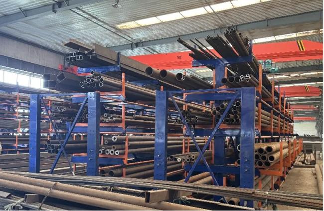 Pipe Telescopic Cantilever Shelf Metal Sheet Warehouse Storage Rack Telescopic Cantilever Shelves Long Materials